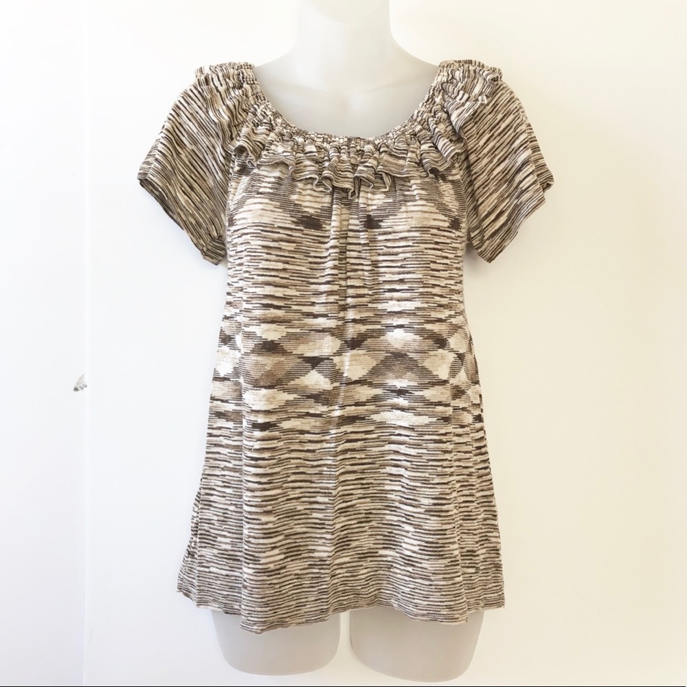Banana Republic Patterned Flowy Blouse